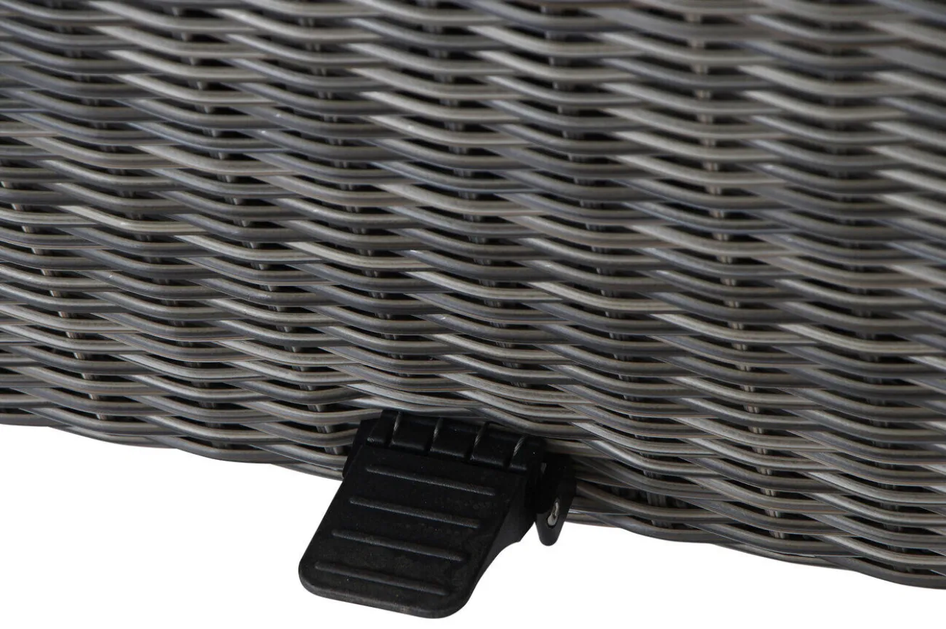 SIENA GARDEN Corido Lifttisch, charcoal, Alu/Gardino®-Geflecht, 160 x 90 cm, höhenverstellbar