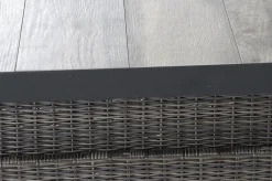 SIENA GARDEN Corido Lifttisch, charcoal, Alu/Gardino®-Geflecht, 160 x 90 cm, höhenverstellbar