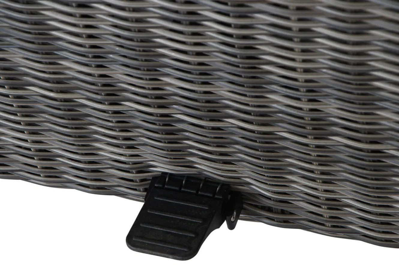 SIENA GARDEN Corido Lifttisch, charcoal, Alu/Gardino®-Geflecht, 160 x 90 cm, höhenverstellbar