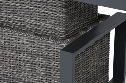 SIENA GARDEN Corido Lifttisch, charcoal, Alu/Gardino®-Geflecht, 130 x 75 cm, höhenverstellbar