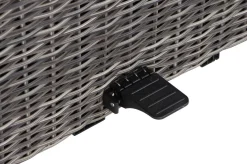 SIENA GARDEN Corido Lifttisch, charcoal, Alu/Gardino®-Geflecht, 130 x 75 cm, höhenverstellbar