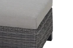 SIENA GARDEN Corido Loungehocker, charcoal, Alu / Gardino®-Geflecht, 60x57x42 cm