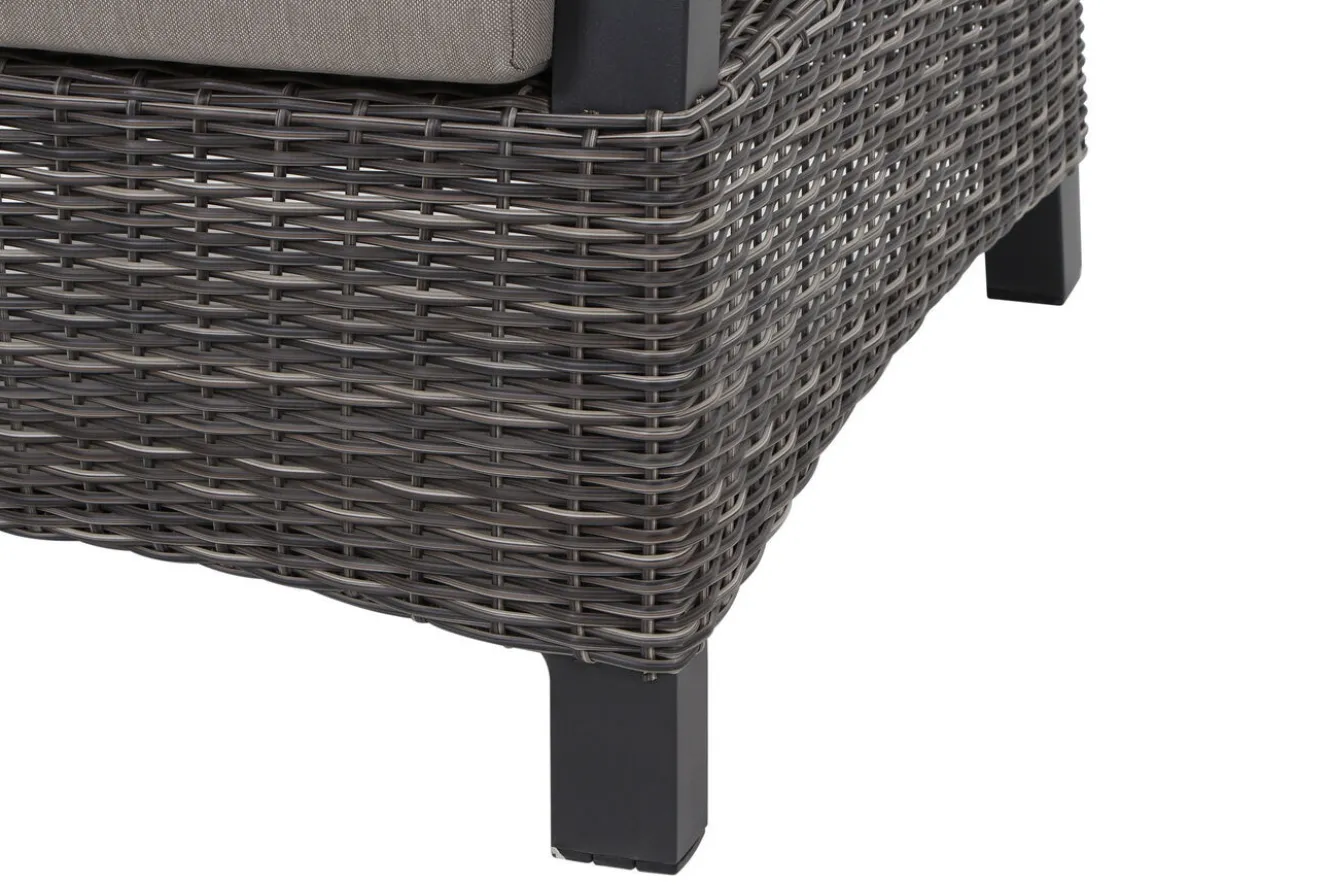SIENA GARDEN Corido Loungesessel, charcoal, Alu / Gardino®-Geflecht, 73x87x103 cm