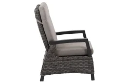 SIENA GARDEN Corido Loungesessel, charcoal, Alu / Gardino®-Geflecht, 73x87x103 cm