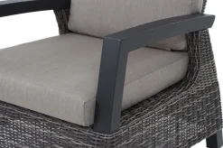 SIENA GARDEN Corido Loungesessel, charcoal, Alu / Gardino®-Geflecht, 73x87x103 cm