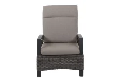 SIENA GARDEN Corido Loungesessel, charcoal, Alu / Gardino®-Geflecht, 73x87x103 cm