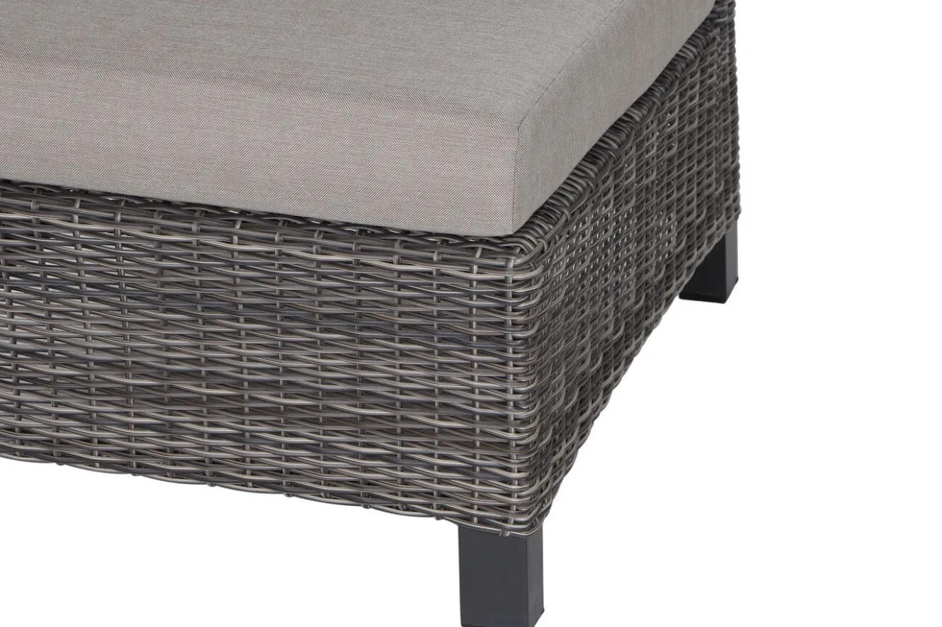 SIENA GARDEN Corido Mittelelement, charcoal, Alu / Gardino®-Geflecht, 60x83x88 cm