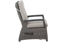 SIENA GARDEN Corido Relaxsessel, charcoal, Alu / Gardino®-Geflecht, 73x87x103 cm, verstellbar