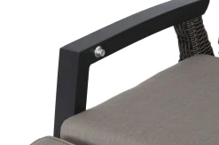 SIENA GARDEN Corido Relaxsessel, charcoal, Alu / Gardino®-Geflecht, 73x87x103 cm, verstellbar