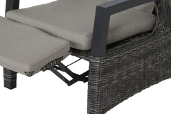 SIENA GARDEN Corido Relaxsessel, charcoal, Alu / Gardino®-Geflecht, 73x87x103 cm, verstellbar