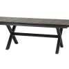SIENA GARDEN Corido / Sincro Garten-Essgruppe, charcoal, Alu / Gardino®-Geflecht, 8 Diningsessel, Ausziehtisch 200/260 x 100 cm