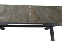 SIENA GARDEN Corido / Sincro Garten-Essgruppe, charcoal, Alu / Gardino®-Geflecht, 8 Diningsessel, Ausziehtisch 200/260 x 100 cm