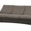 SIENA GARDEN Corido 3-Sitzer Sofa, charcoal, Alu / Gardino®-Geflecht, 206x87x103 cm, verstellb. Rückenlehnen
