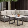 SIENA GARDEN Corido 2-Sitzer Sofa, charcoal, Alu / Gardino®-Geflecht, 136x83x88 cm, Armlehne rechts