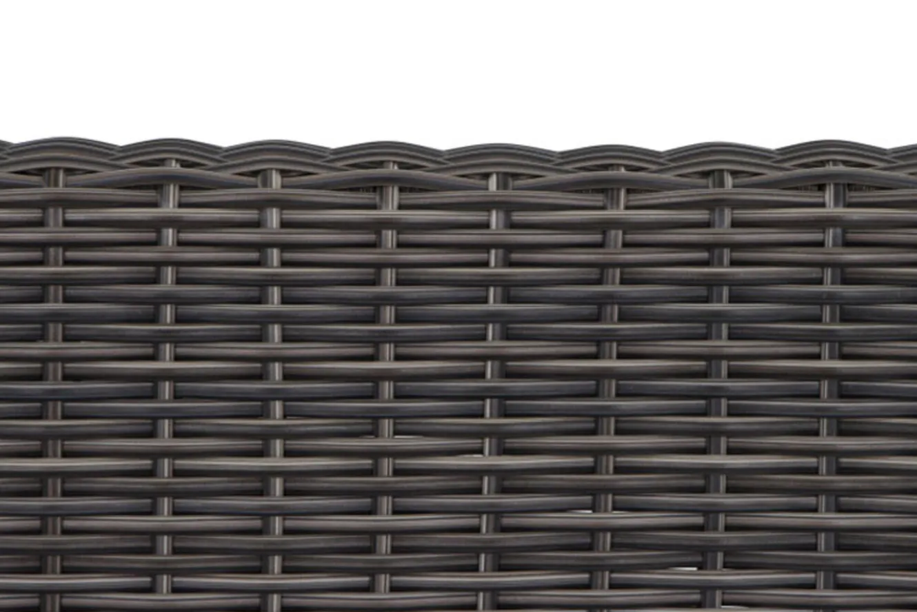 SIENA GARDEN Corido 2-Sitzer Sofa, charcoal, Alu / Gardino®-Geflecht, 136x83x88 cm, Armlehne rechts