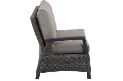 SIENA GARDEN Corido 2-Sitzer Sofa, charcoal, Alu / Gardino®-Geflecht, 136x83x88 cm, Armlehne rechts