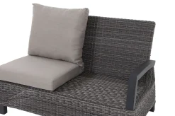 SIENA GARDEN Corido 2-Sitzer Sofa, charcoal, Alu / Gardino®-Geflecht, 136x83x88 cm, Armlehne links