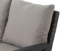 SIENA GARDEN Corido 2-Sitzer Sofa, charcoal, Alu / Gardino®-Geflecht, 136x83x88 cm, Armlehne links