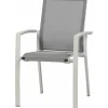 SIENA GARDEN Dining Sessel Velia, Aluminium/Ranotex, matt weiß-grau