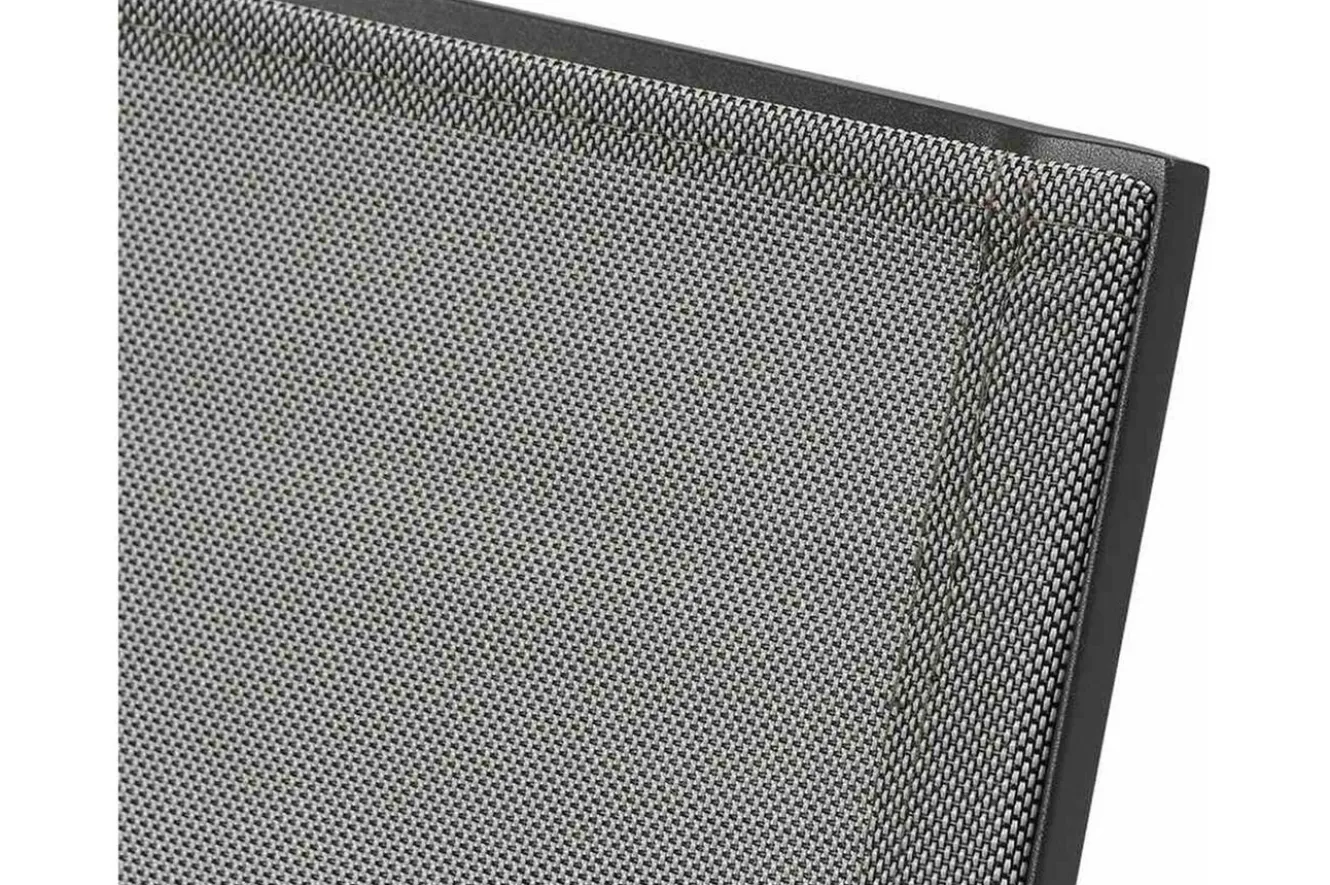 SIENA GARDEN Garten-Essgruppe, anthrazit/grau, Aluminium/Ranotex-Gewebe, Ausziehtisch 180/240 x 100 cm, inkl. 6 Stapelsessel