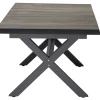 SIENA GARDEN Garten-Essgruppe, anthrazit/grün, Alu/Keramik/Rope-Geflecht, ausziehbarer Tisch 200/260 x 100 cm, 6 Diningsessel
