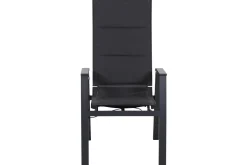 SIENA GARDEN Garten-Essgruppe, anthrazit/grau, Alu/Glas/Textilene, 180/240 x 100 cm, ausziehbar, stapelbar