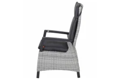 SIENA GARDEN Messina/Corido Garten-Essgruppe, anthrazit, Alu/Geflecht/Keramik, 200-260 x 100 cm, inkl. 6 Diningsessel