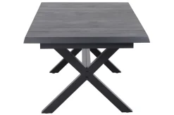 SIENA GARDEN Messina/Velia Garten-Essgruppe, anthrazit/grau, Alu/Ranotex®-Gewebe/Keramik, 260 x 100 cm, inkl. 8 Sessel