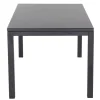 SIENA GARDEN Miros Ausziehtisch, anthrazit matt/dark concrete, Alu/Glas, 180/240 x 90 cm, Tischplatte mit Keramikpulver
