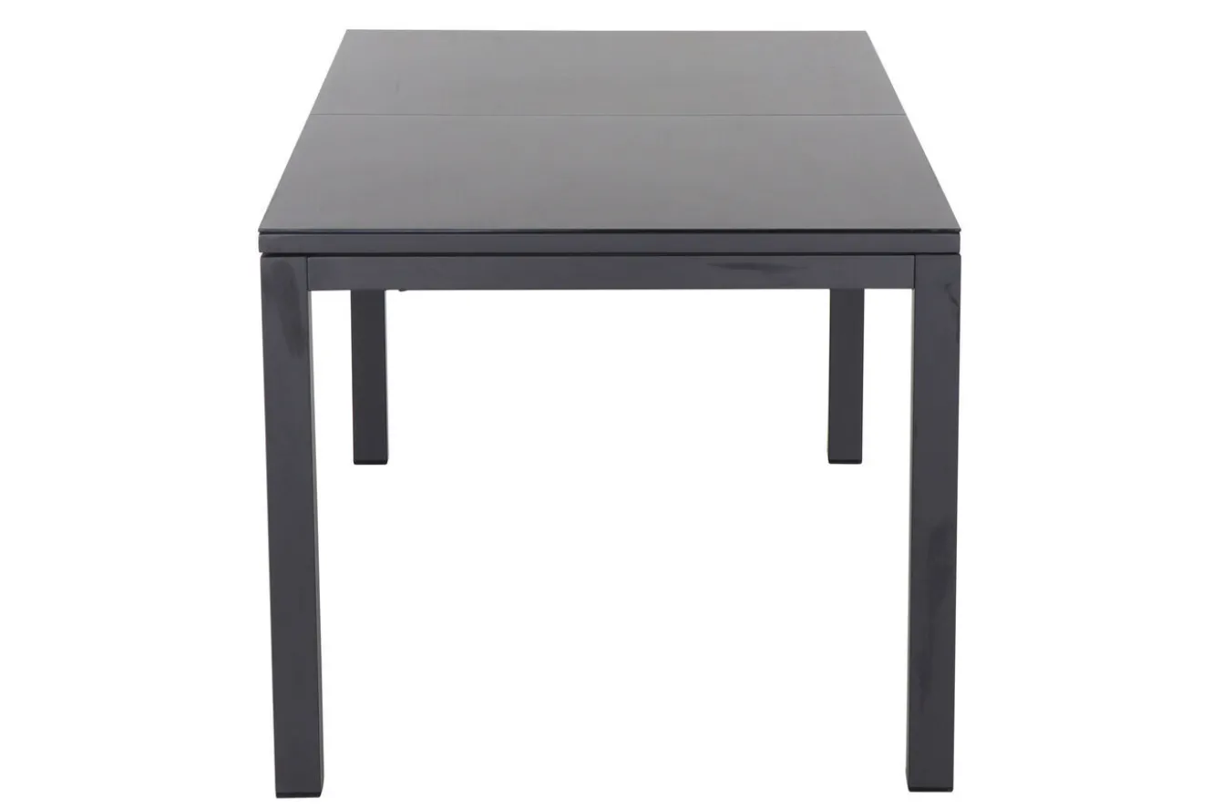 SIENA GARDEN Miros Ausziehtisch, anthrazit matt/dark concrete, Alu/Glas, 180/240 x 90 cm, Tischplatte mit Keramikpulver