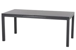 SIENA GARDEN Miros Ausziehtisch, anthrazit matt/dark concrete, Alu/Glas, 180/240 x 90 cm, Tischplatte mit Keramikpulver