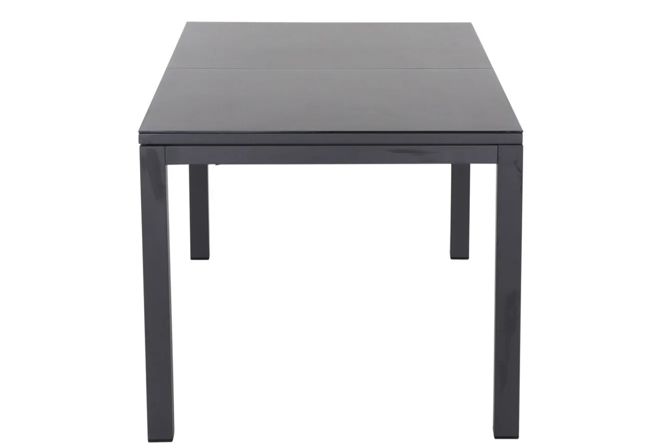 SIENA GARDEN Miros Ausziehtisch, anthrazit matt/dark concrete, Alu/Glas, 180/240 x 90 cm, Tischplatte mit Keramikpulver