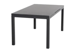 SIENA GARDEN Miros Ausziehtisch, anthrazit matt/dark concrete, Alu/Glas, 180/240 x 90 cm, Tischplatte mit Keramikpulver
