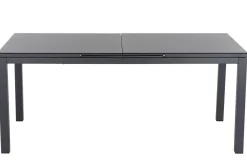 SIENA GARDEN Miros Ausziehtisch, anthrazit matt/dark concrete, Alu/Glas, 180/240 x 90 cm, Tischplatte mit Keramikpulver