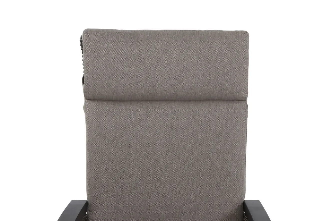 SIENA GARDEN Miros/Corido Garten-Essgruppe, anthrazit, Aluminium/Glas/Gardino®-Geflecht, Ausziehtisch 180/240x90 cm, 8 Sessel