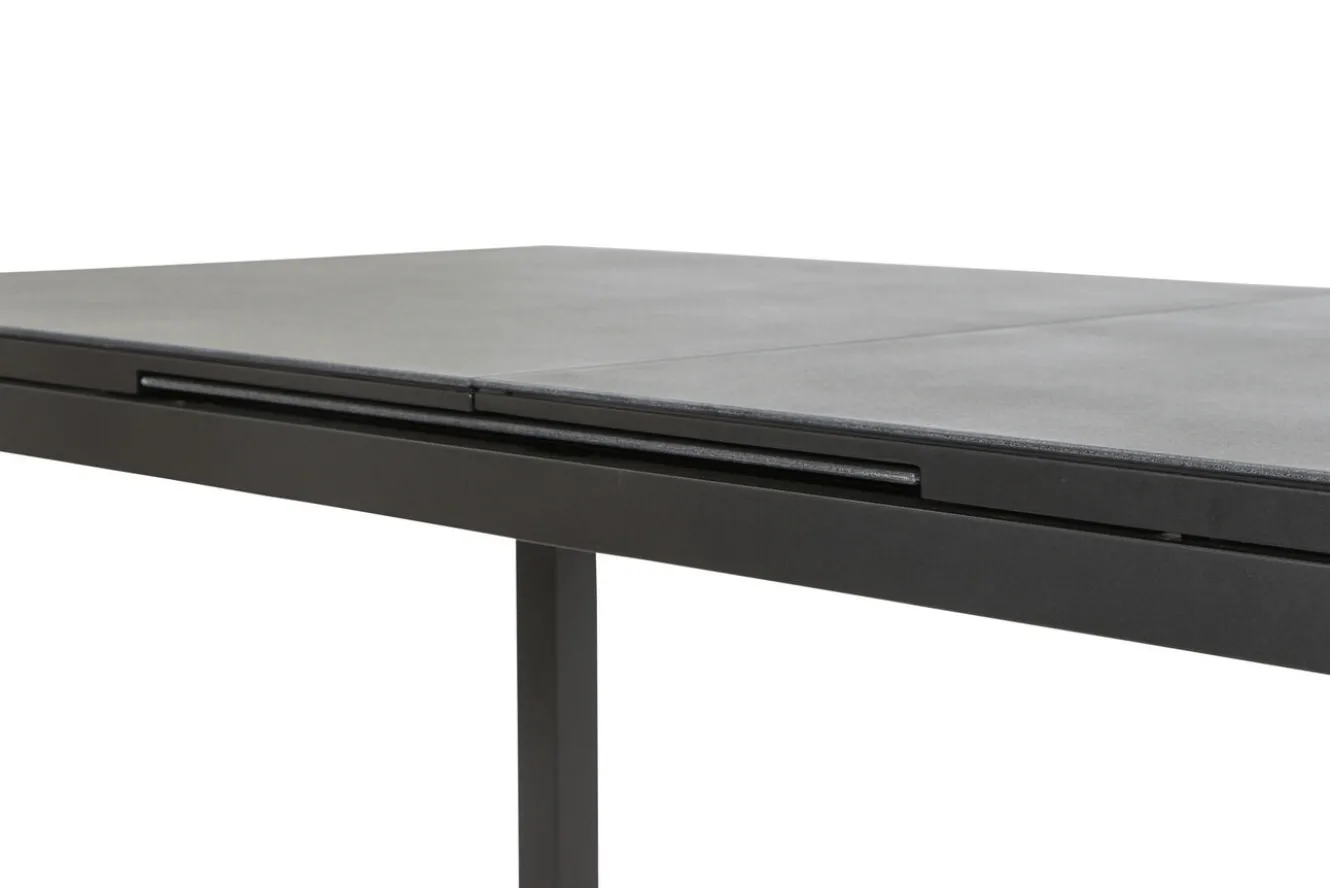 SIENA GARDEN Miros Esstisch, anthrazit, Alu/Spraystone, 180/240x90 cm