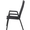 SIENA GARDEN Miros/Milano Garten-Essgruppe, anthrazit, Alu/Ranotex-Gewebe, Ausziehtisch 180/240 x 90 cm, 6 Sessel