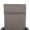 SIENA GARDEN Premium Garten-Essgruppe, anthrazit matt/grau, Aluminium und Polyrattan, Tisch 160/260 x 100 cm, 6 Dining-Sessel