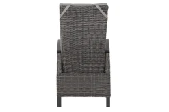 SIENA GARDEN Premium Garten-Essgruppe, anthrazit matt/grau, Aluminium und Polyrattan, Tisch 160/260 x 100 cm, 6 Dining-Sessel
