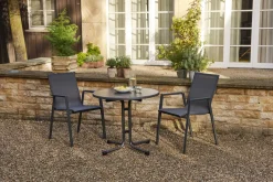 SIENA GARDEN Reno Stapelsessel, Anthrazit, Aluminium, 65x56x88 cm, Pflegeleicht, Stapelbar