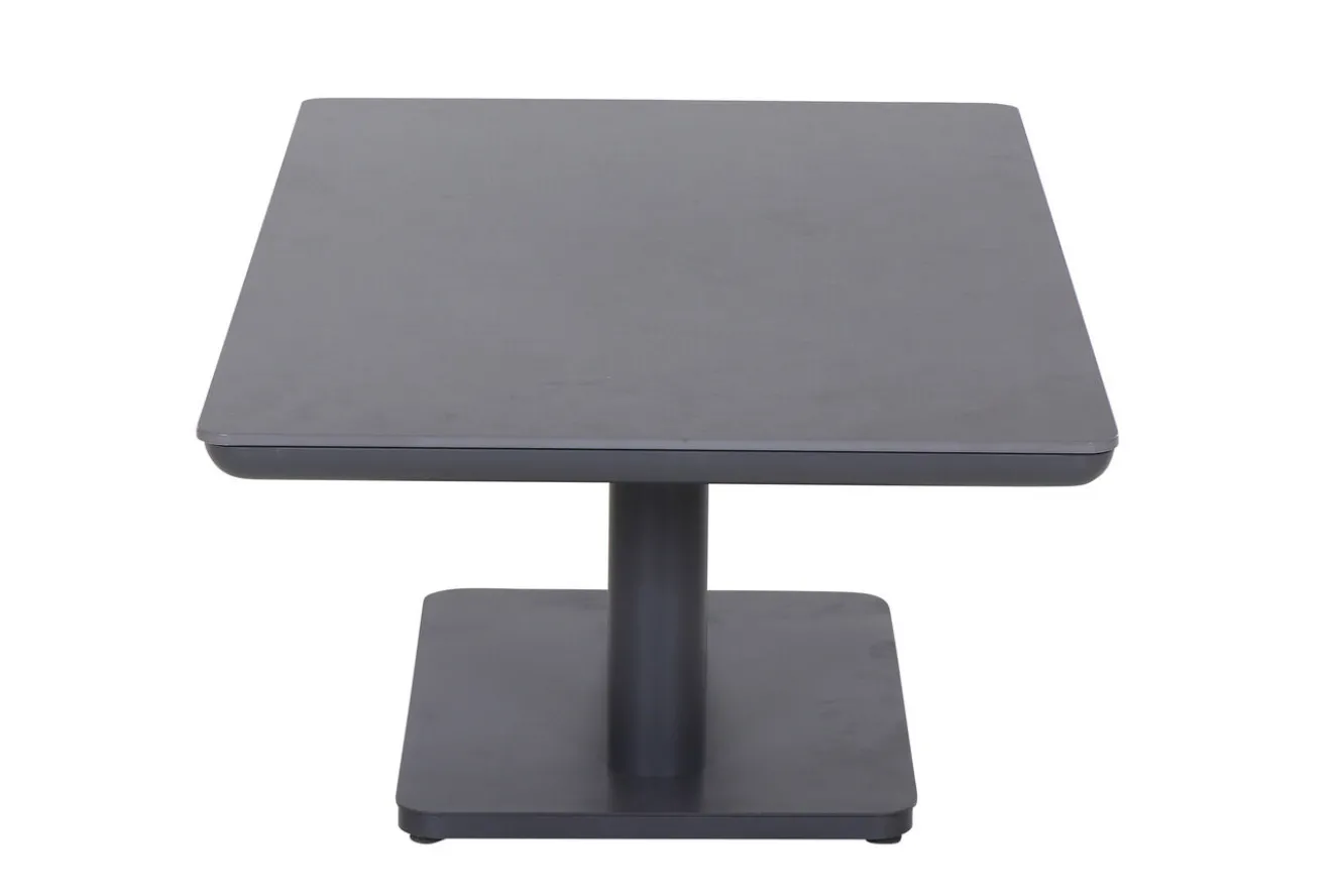 SIENA GARDEN Roma Lifttisch, Anthrazit, Alu/Gesinterter Stein, 140 x 80 cm, höhenverstellbar