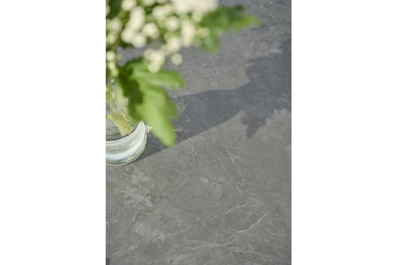 SIENA GARDEN Roma Lifttisch, Anthrazit, Alu/Gesinterter Stein, 140 x 80 cm, höhenverstellbar