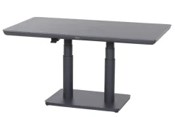 SIENA GARDEN Roma Lifttisch, Anthrazit, Alu/Gesinterter Stein, 140 x 80 cm, höhenverstellbar