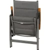 SIENA GARDEN Savin XL Klappsessel, graphit/grau, Aluminium/Texfabric
