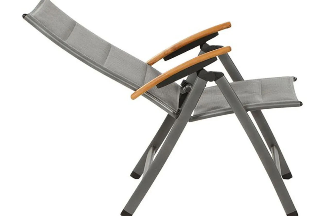 SIENA GARDEN Savin XL Klappsessel, graphit/grau, Aluminium/Texfabric