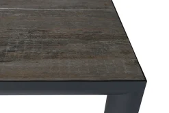 SIENA GARDEN Silva Diningtisch, anthrazit/washed grey, Alu/Keramik, 180x100cm