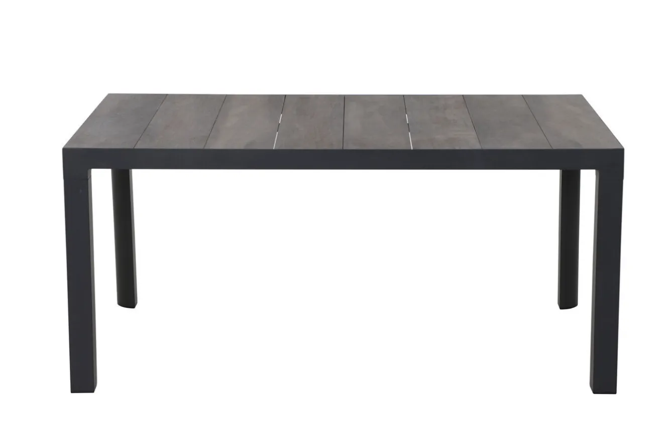 SIENA GARDEN Silva Esstisch, anthrazit/grau, Alu/Keramik, 160x90 cm