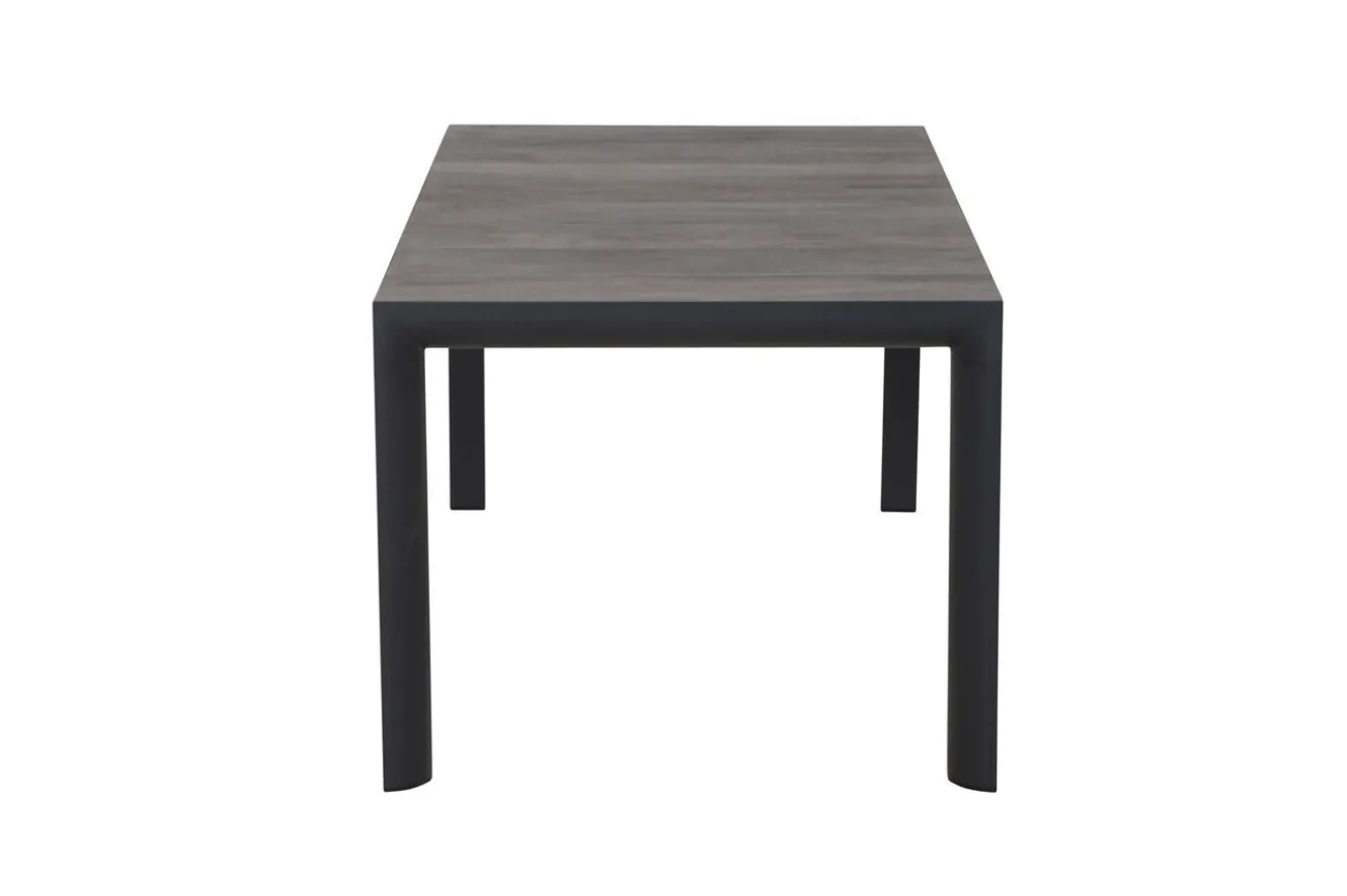SIENA GARDEN Silva Esstisch, anthrazit/grau, Alu/Keramik, 160x90 cm