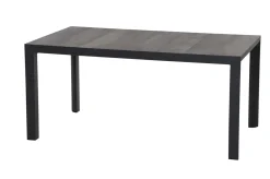 SIENA GARDEN Silva/Velia Garten-Essgruppe, anthrazit/grau, Alu/Ranotex®-Gewebe/Keramik, 160 x 90cm, inkl. 6 Diningsessel