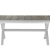 SIENA GARDEN Sincro/Velia Garten-Essgruppe für 8 Personen, matt weiß-grau/washed grey, Alu/Ranotex, ausziehbare Tischplatte aus Keramik, stapelbare Stühle